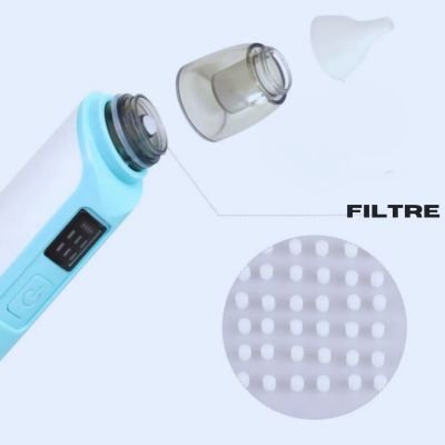 Éponge Filtrante pour Aspirateur Nasal (50 unités) - Douceur Bébé