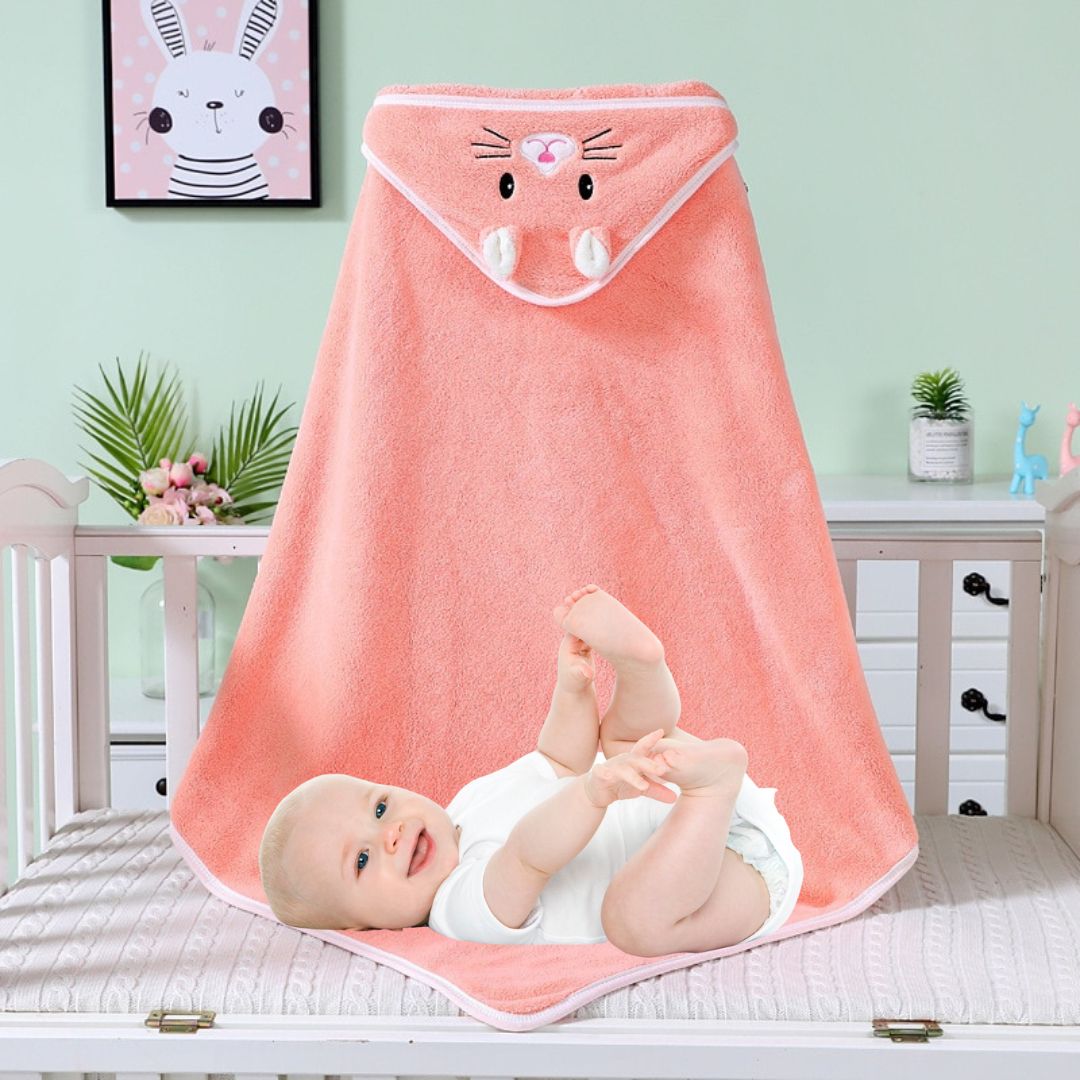 Sortie de bain pour bébé avec capuche | BabyTowel™ - Douceur Bébé