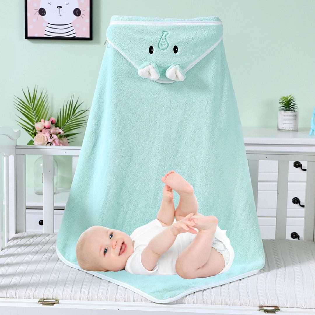 Sortie de bain pour bébé avec capuche | BabyTowel™ - Douceur Bébé